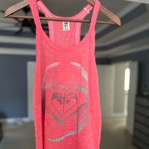 Roxy Women’s Medium Tank Top Pink with Graphic Logo